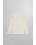 SWEATER JONAS FULL ZIP MERINO WOOL IVORY
