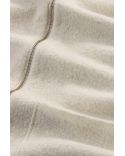 PULL JONAS FULL ZIP LAINE MÉRINOS IVOIRE