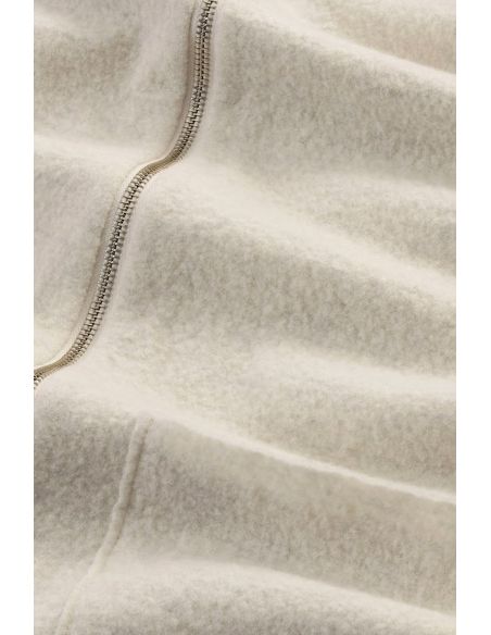 SWEATER JONAS FULL ZIP MERINO WOOL IVORY
