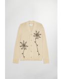 CARDIGAN MIKA FLOWER ECRU
