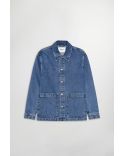 SURCHEMISE BLAZE RIGIDE EN COTON BIOLOGIQUE MEDIUM WASHED