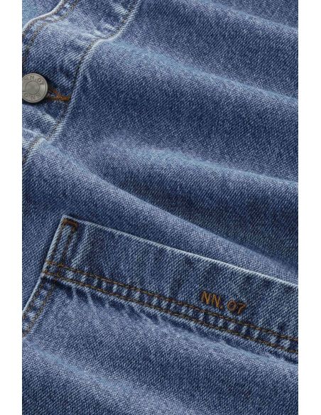 SURCHEMISE BLAZE RIGIDE EN COTON BIOLOGIQUE MEDIUM WASHED