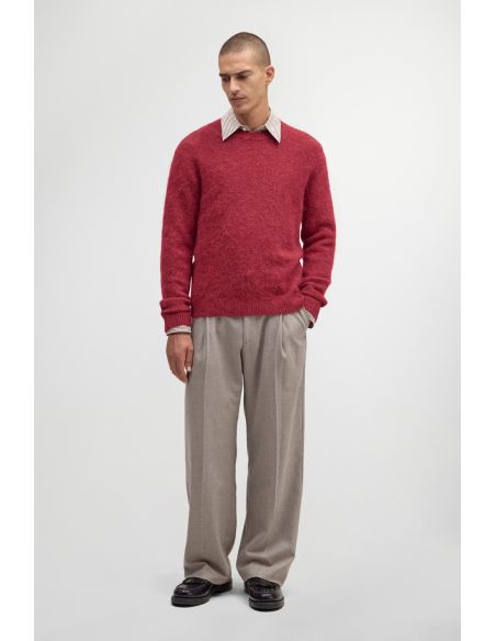 PULL RUSSELL MÉLANGE ALPAGA CRANBERRY