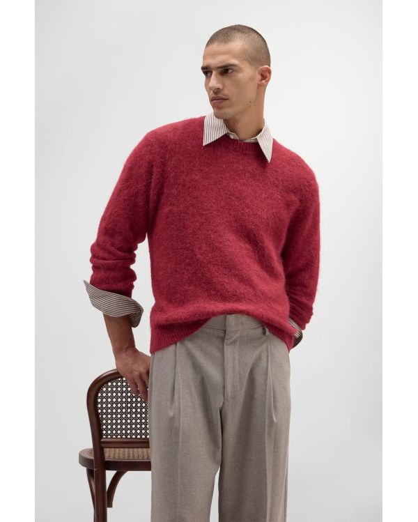 PULL RUSSELL MÉLANGE ALPAGA CRANBERRY