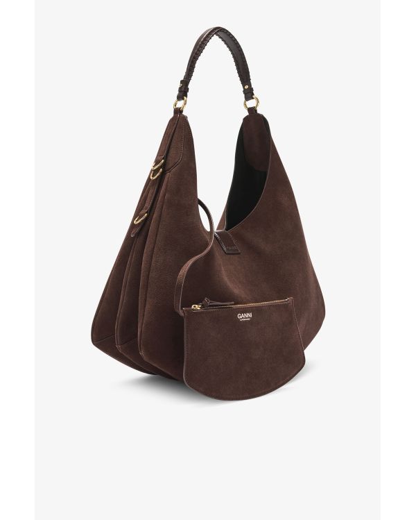 GRAND SAC À MAIN KAT DAIM CHICORY COFFEE 2