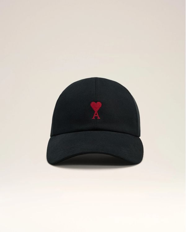 CASQUETTE AMI DE COEUR BRODERIE EN COTON NOIR
