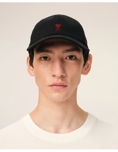 CASQUETTE AMI DE COEUR BRODERIE EN COTON NOIR