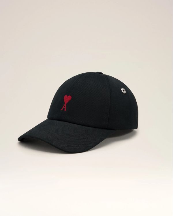 CAP AMI DE COEUR EMBROIDERY COTTON BLACK 2