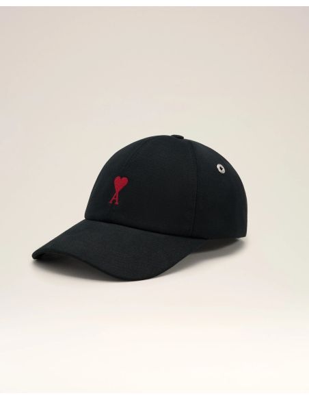 CASQUETTE AMI DE COEUR BRODERIE EN COTON NOIR