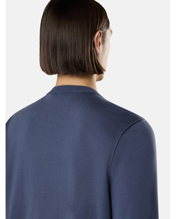 SWEATSHIRT 5100053 ORGANIC COTTON GRAY-BLUE