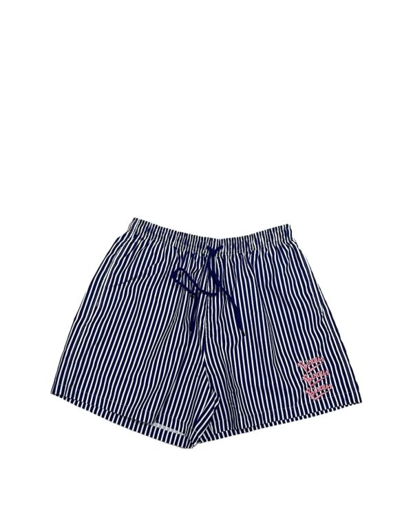 SHORT DE BAIN GIANNI RAYURES BLEU MARINE
