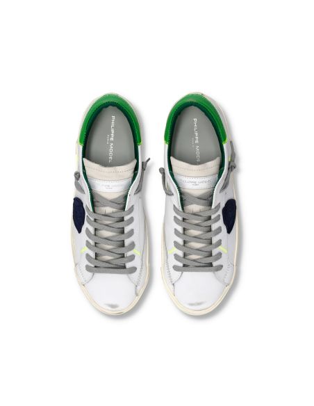SNEAKERS PRSX HOMME BLANC VERT ET BLEU