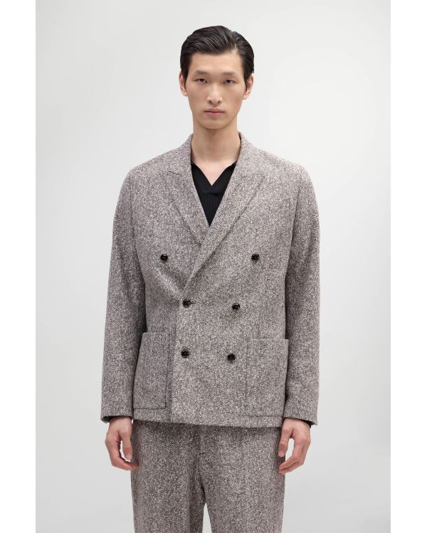BLAZER JORDIN BOUCLE YARN DUSKY PORT