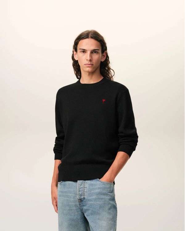 SWEATER ROUND NECK AMI DE COEUR IN MERINO WOOL