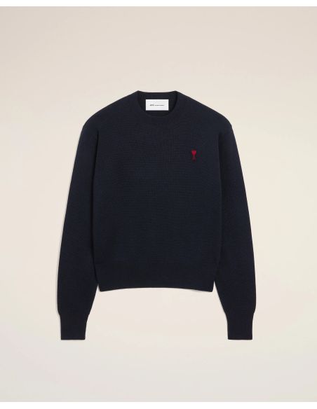 SWEATER ROUND NECK AMI DE COEUR IN MERINO WOOL