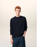 PULL COL ROND AMI DE COEUR EN LAINE MERINOS