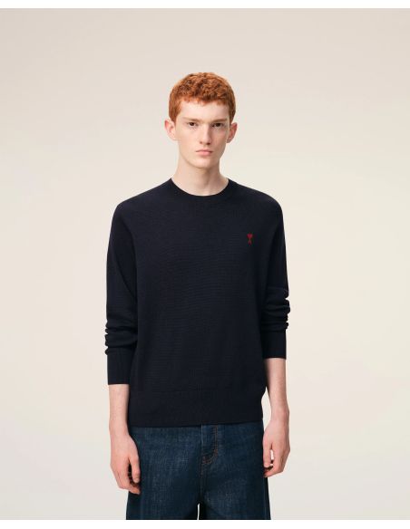 SWEATER ROUND NECK AMI DE COEUR IN MERINO WOOL