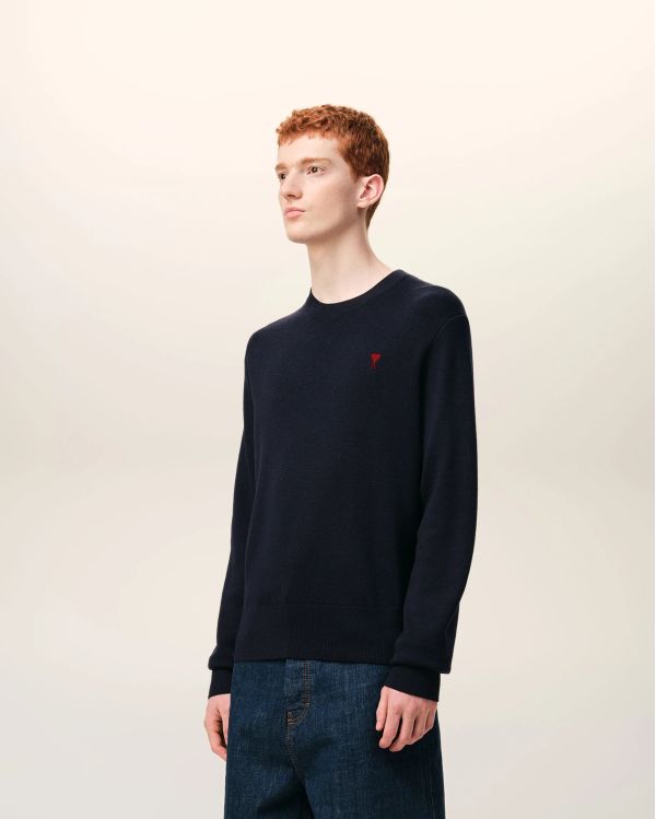 SWEATER ROUND NECK AMI DE COEUR IN MERINO WOOL
