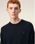 SWEATER ROUND NECK AMI DE COEUR IN MERINO WOOL