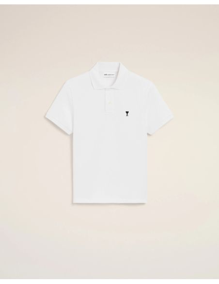POLO MANCHES COURTES AMI DE COEUR EN COTON BLANC