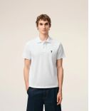 POLO SHIRT SHORT-SLEEVED AMI DE COEUR IN COTTON WHITE