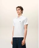 POLO MANCHES COURTES AMI DE COEUR EN COTON BLANC