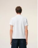 POLO SHIRT SHORT-SLEEVED AMI DE COEUR IN COTTON WHITE