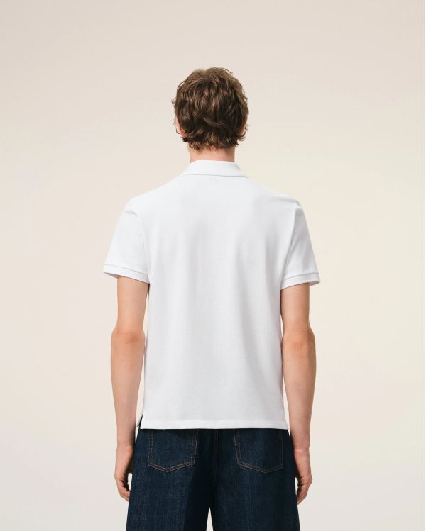 POLO SHIRT SHORT-SLEEVED AMI DE COEUR IN COTTON WHITE 2