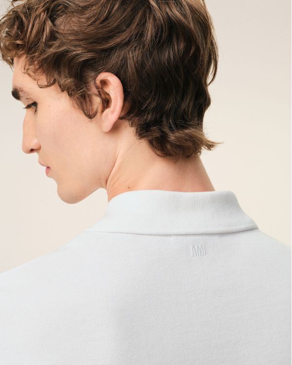 POLO MANCHES COURTES AMI DE COEUR EN COTON BLANC