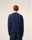 CARDIGAN AMI DE COEUR WOOL INK BLUE / ECRU