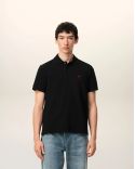 POLO AMI DE COEUR RED IN COTTON BLACK