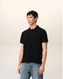 POLO AMI DE COEUR ROUGE EN COTON NOIR