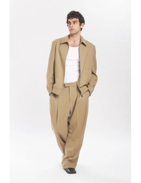 COAT TIBIO GRANA KHAKI