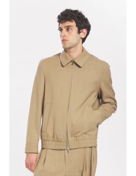 COAT TIBIO GRANA KHAKI