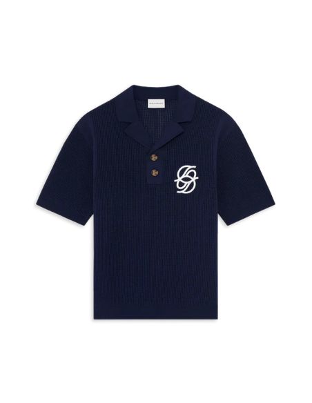 MONOGRAMMED KNIT POLO SHIRT