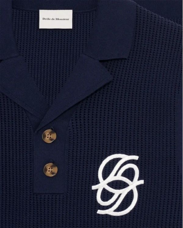 MONOGRAMMED KNIT POLO SHIRT 2
