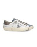 SNEAKERS PRSX FEMME PAILLETÉ BLAN ET BLEU