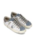 PRSX WOMEN SEQUIN SNEAKERS WHITE AND BLUE