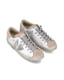 SNEAKERS PRSX FEMME PAILLETÉ BLANC ROSE ET ARGENT
