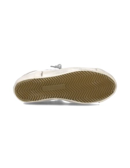 SNEAKERS PRSX FEMME PAILLETÉ BLANC ROSE ET ARGENT