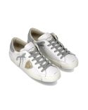 SNEAKERS PRSX FEMME BLANC ET ARGENT METALLISE