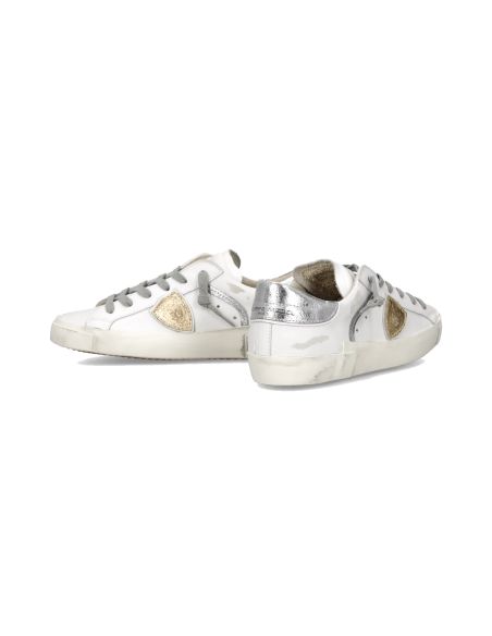 SNEAKERS PRSX FEMME BLANC ET ARGENT METALLISE