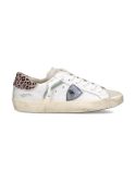 PRSX WOMEN SNEAKERS WHITE SKY BLUE AND PINK LEOPARD