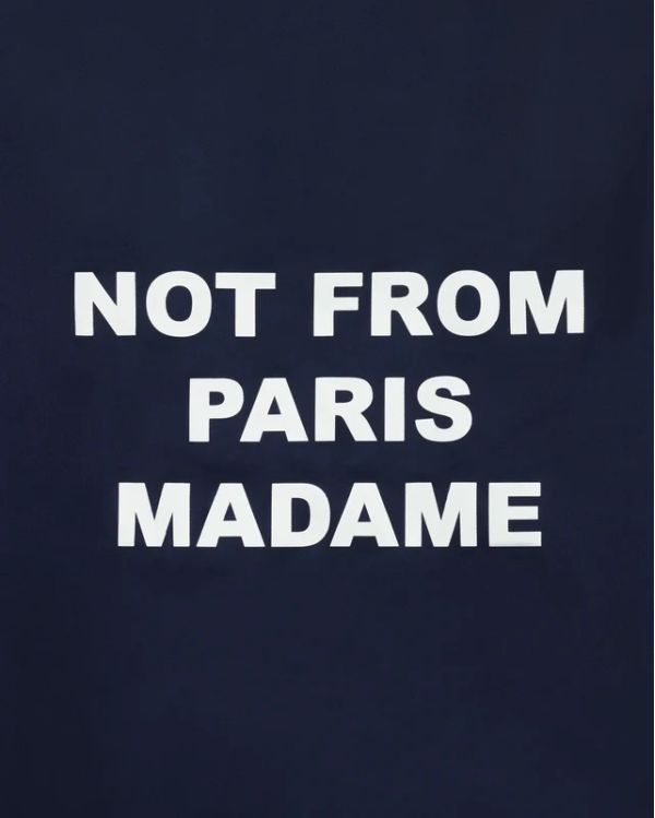 PARKA SLOGAN BLEU MARINE