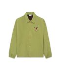 ROSE SLOGAN JACKET OLIVE GREEN