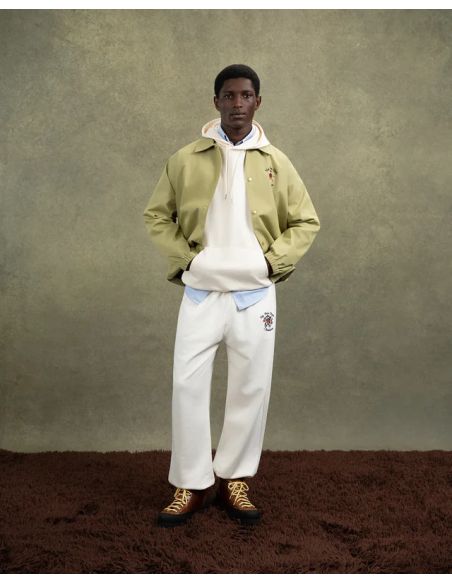 ROSE SLOGAN JACKET OLIVE GREEN