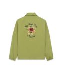 ROSE SLOGAN JACKET OLIVE GREEN