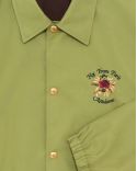 VESTE SLOGAN ROSE VERT OLIVE