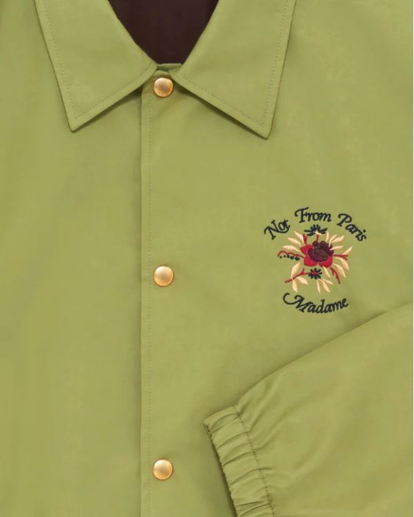 ROSE SLOGAN JACKET OLIVE GREEN