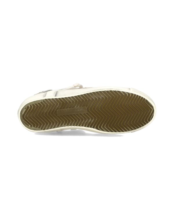 SNEAKERS PRSX FEMME BLANC BOUE ET LEOPARD BEIGE